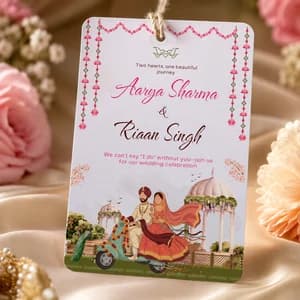 Caricutre Wedding Tag - Wedding Gift Tags