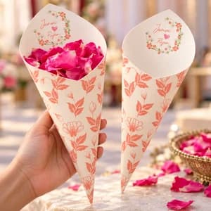 Premium Flower Petal Cone - Wedding Petal Cones