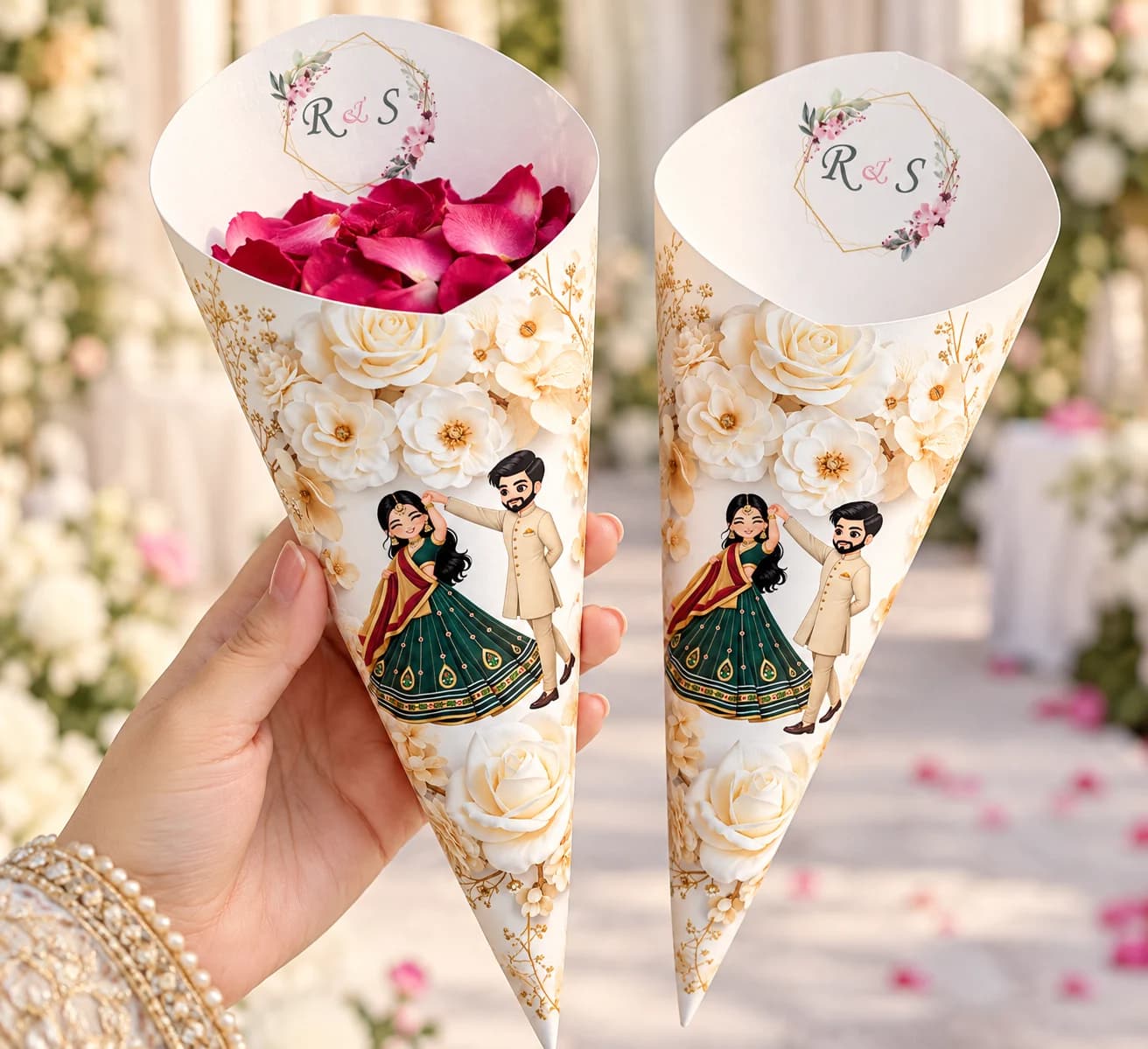Noble Couple Petal Cone — view 1
