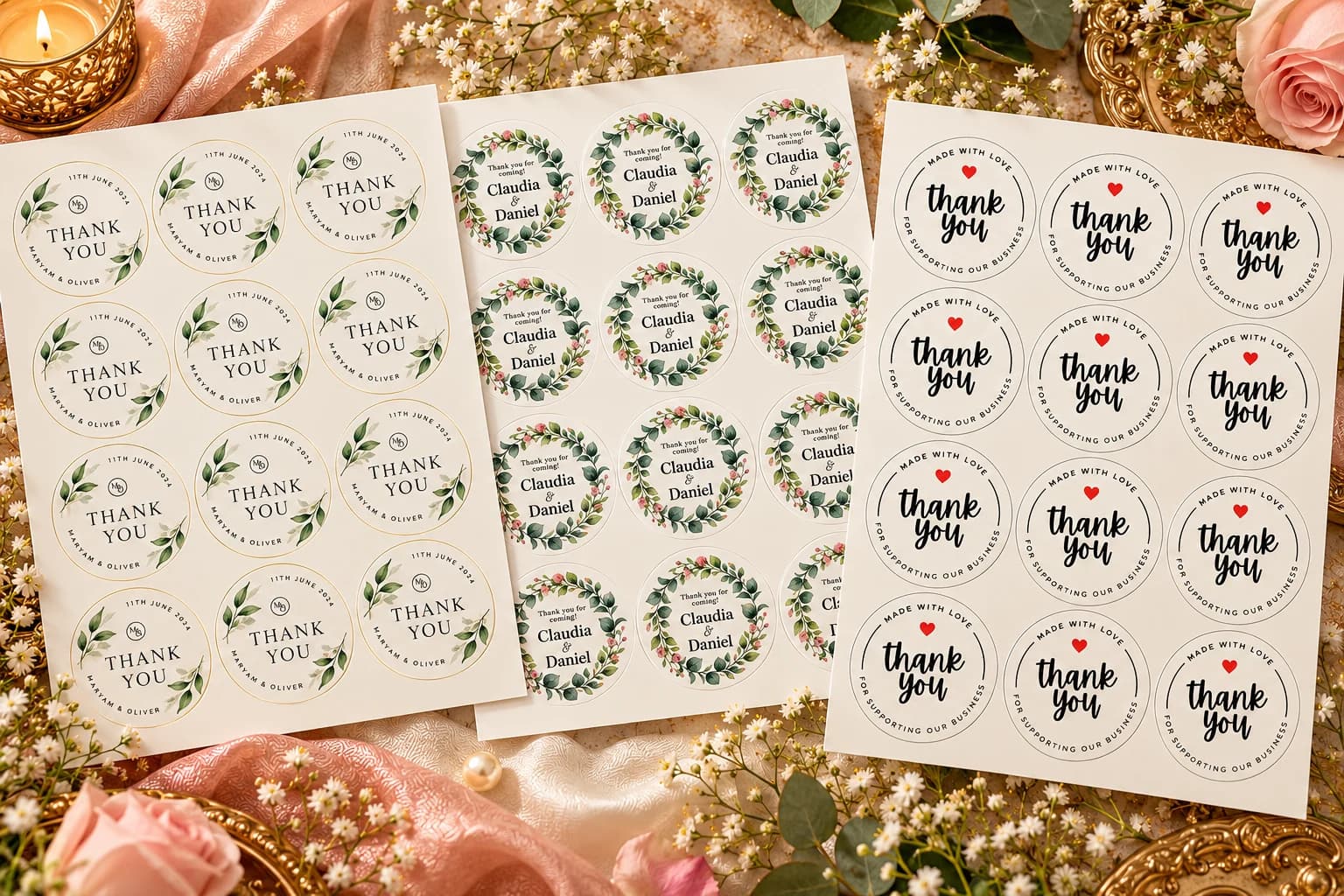 Thank You Stickers collection